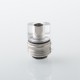 Monarchy Cyber Whistle Style Drip Tip for BB / Billet / Boro AIO Box Mod - Silver + Translucent, Stainless Steel + PC