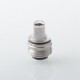 Monarchy Cyber Whistle Style Drip Tip for BB / Billet / Boro AIO Box Mod - Silver + Translucent, Stainless Steel + PC