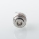 Monarchy Cyber Whistle Style Drip Tip for BB / Billet / Boro AIO Box Mod - Silver + Translucent, Stainless Steel + PC