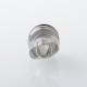 Monarchy Cyber Whistle Style Drip Tip for BB / Billet / Boro AIO Box Mod - Silver + Translucent, Stainless Steel + PC