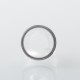 Monarchy Cyber Whistle Style Drip Tip for BB / Billet / Boro AIO Box Mod - Silver + Translucent, Stainless Steel + PC