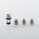 Dotshell Style Rebuildable Tank RBA w/ 3 MTL Pin for dotAIO Portable AIO Pod System Kit - Silver, 1.0mm + 1.2mm + 1.5mm