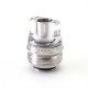 SXK Monarchy Cyber Whistle Style Drip Tip Set for BB / Billet / Boro AIO Box Mod - Silver, 316SS + POM + PET +Acrylic + Ultem