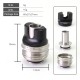 SXK Monarchy Cyber Whistle Style Drip Tip Set for BB / Billet / Boro AIO Box Mod - Silver, 316SS + POM + PET +Acrylic + Ultem