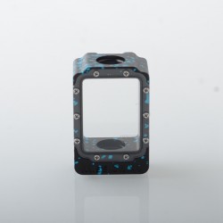 Mission XV Style Space Pod Boro Tank for SXK BB / Billet AIO Box Mod Kit - Black Blue, Aluminum Alloy