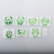 Wick'd Style Stickers Set for SXK BB / Billet Box Mod Kit - Green