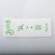 Wick'd Style Stickers Set for SXK BB / Billet Box Mod Kit - Green