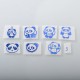 Wick'd Style Stickers Set for SXK BB / Billet Box Mod Kit - Blue