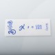 Wick'd Style Stickers Set for SXK BB / Billet Box Mod Kit - Blue