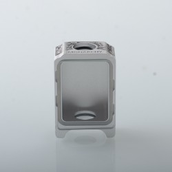 Monarchy X Penny Style Boro Tank for SXK BB / Billet AIO Box Mod Kit - Silver + Black, Aluminum Alloy