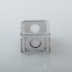 Monarchy X Penny Style Boro Tank for SXK BB / Billet AIO Box Mod Kit - Silver + Black, Aluminum Alloy