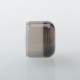 YFTK Crystal Hood Cap Tank Tube for Flash V4.5S+ Style RTA - Translucent Black, PC