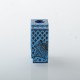 Authentic MK MODS Engraved Boro Tank with Warrior Pattern for SXK BB / Billet AIO Box Mod Kit - Blue, Aluminum Alloy