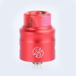 Authentic Wotofo Nudge RDA Rebuildable Dripping Atomizer w/ BF Pin - Red, Aluminum + 316 Stainless Steel, 24mm Diameter