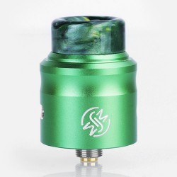 Authentic Wotofo Nudge RDA Rebuildable Dripping Atomizer w/ BF Pin - Green, Aluminum + 316 Stainless Steel, 24mm Diameter