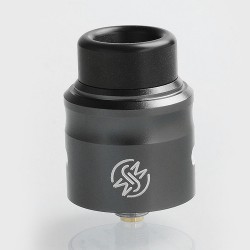 Authentic Wotofo Nudge RDA Rebuildable Dripping Atomizer w/ BF Pin - Gun Metal, Aluminum + 316 Stainless Steel, 24mm Diameter