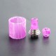 Authentic Vapefly Brunhilde MTL RTA Replacement Short Drip Tip + Long Drip Tip + Tank Tube - Purple, PMMA