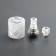 Authentic Vapefly Brunhilde MTL RTA Replacement Short Drip Tip + Long Drip Tip + Tank Tube - White, PMMA