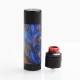 Authentic MECHLYFE Arcless Competition Mechanical Mod + Slatra RDA Kit - Resin Blue, Brass, 1 x 18650 / 20700 / 21700