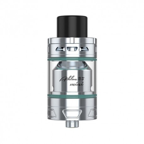 Authentic YouDe UD Athlon 25 Mini Tank Atomizer with RBA Velocity Deck - Silver, Stainless Steel + Glass, 2ml, 25mm Diameter