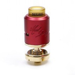 Authentic Desire Mad Dog RDTA Rebuildable Dripping Tank Atomizer - Red, Alluminum Alloy, 7ml, 24mm Diameter