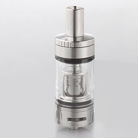 Authentic Vapjoy Notch Sub Ohm Tank Clearomizer - Silver, Stainless Steel + Glass, 4ml, 22mm Diameter