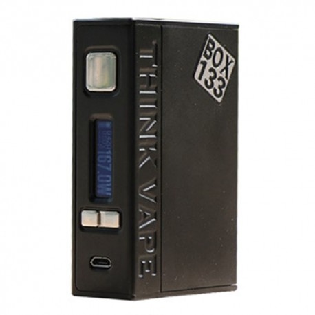 Authentic ThinkVape BOX 133 167W DNA 250 TC VW Variable Wattage Box Mod - Black, 1~167W, 2 x 18650, Evolv DNA 250