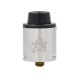 Authentic Asvape AIM-9 RDA Rebuildable Dripping Atomizer - Silver, Stainless Steel, 24mm Diameter