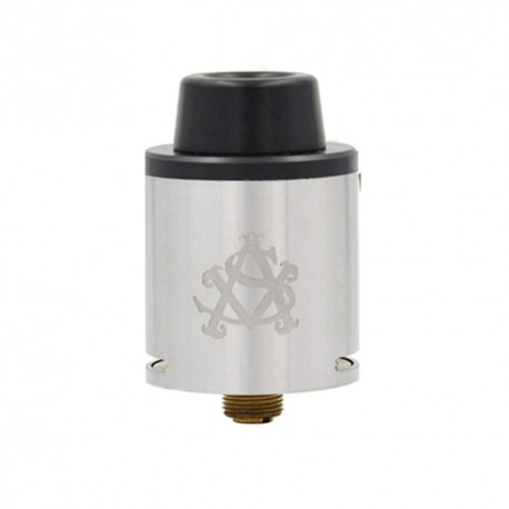 Authentic Asvape AIM-9 RDA Rebuildable Dripping Atomizer - Silver, Stainless Steel, 24mm Diameter