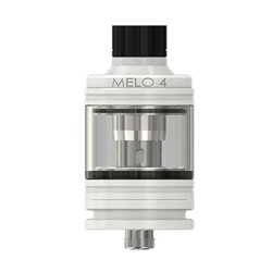 Authentic Eleaf MELO 4 Sub Ohm Tank Atomizer - White, Stainless Steel, 4.5ml, 25mm Diameter
