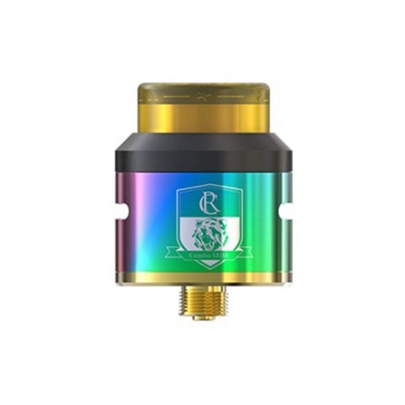 Authentic IJOY COMBO SRDA Rebuildable Dripping Atomizer w/ BF Pin - Rainbow, Stainless Steel, 25mm Diameter