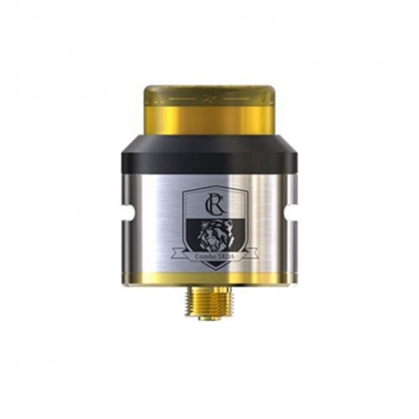 Authentic IJOY COMBO SRDA Rebuildable Dripping Atomizer w/ BF Pin - Silver, Stainless Steel, 25mm Diameter