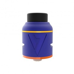 Authentic Desire Mad Dog V2 RDA Rebuildable Dripping Atomizer - Blue, Aluminum + Stainless Steel, 25mm Diameter
