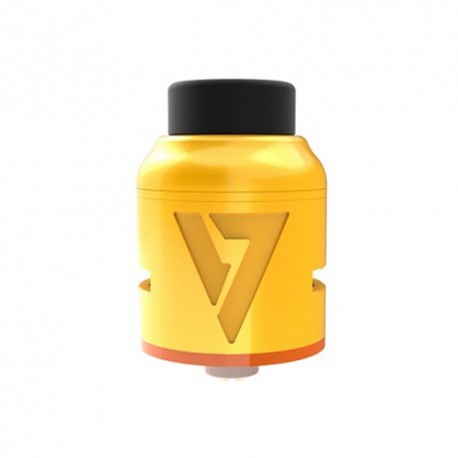 Authentic Desire Mad Dog V2 RDA Rebuildable Dripping Atomizer - Gold, Aluminum + Stainless Steel, 25mm Diameter