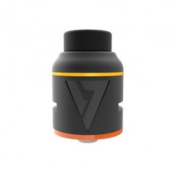 Authentic Desire Mad Dog V2 RDA Rebuildable Dripping Atomizer - Black, Aluminum + Stainless Steel, 25mm Diameter