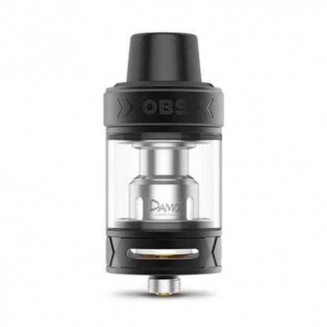 Authentic OBS Damo Sub Ohm Tank Clearomizer - Black, Stainless Steel, 5ml, 25mm Diameter