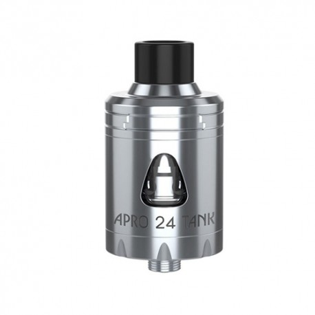 Authentic YouDe UD Apro 24 Sub Ohm Tank Clearomizer - Silver, Stainless Steel, 2ml, 24mm Diameter