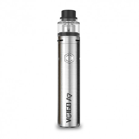Authentic Sigelei Vo A7 3000mAh Starter Kit - Silver, Brass + Stainless Steel, 0.2 Ohm, 2ml, 24.5mm Diameter