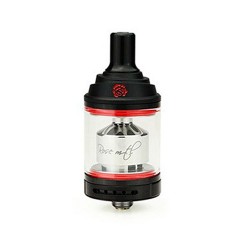 Authentic Fumytech Rose MTL RTA Rebuildable Tank Atomizer - Black, Stainless Steel, 3.5ml, 24mm Diameter