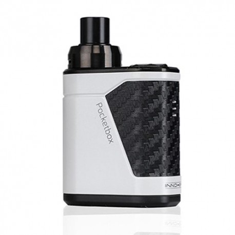 Authentic Innokin PocketBox 40W 1200mAh All-in-One Starter Kit - White, 0.35 Ohm / 1.2 Ohm, 2ml