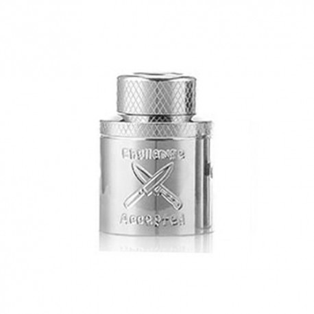 Authentic Hellvape Butcher Challenge Cap for 24mm Dead Rabbit RDA - Silver, Stainless Steel