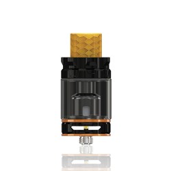 Authentic Wismec GNOME King Sub Ohm Tank Clearomizer - Gloss Black, Stainless Steel, 5.8ml, 26mm Diameter