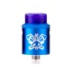 Authentic Hellvape Dead Rabbit SQ RDA Rebuildable Dripping Atomizer w/ BF Pin - Blue, Aluminum + Stainless Steel, 22mm Dia.
