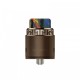 Authentic VOOPOO Rune RDA Rebuildable Dripping Atomizer w/ BF Pin - Brown, Stainless Steel, 24.6mm Diameter