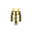 Authentic Hot Hades RDA Rebuildable Dripping Atomizer w/ BF Pin - Gold, Stainless Steel, 24mm Diameter