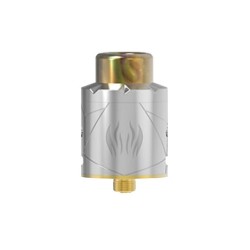 Authentic Avidvape Ghost Inhale RDA Rebuildable Dripping Atomizer w/ BF Pin - Silver, Stainless Steel, 24mm Diameter