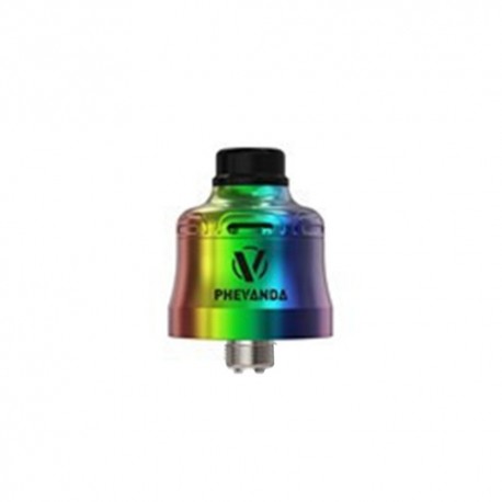 Authentic Phevanda Bell MTL RDA Rebuildable Dripping Atomizer w/ BF Pin - Rainbow, 316 Stainless Steel, 22mm Diameter
