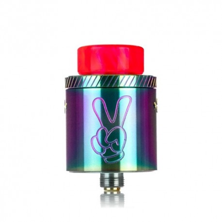 Authentic Famovape Yup RDA Rebuildable Dripping Atomizer w/ BF Pin - Dazzling, Stainless Steel, 24mm Diameter