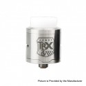 Authentic Oumier TRX RDA Rebuildable Dripping Atomizer - Silver, Stainless Steel, 24mm Diameter