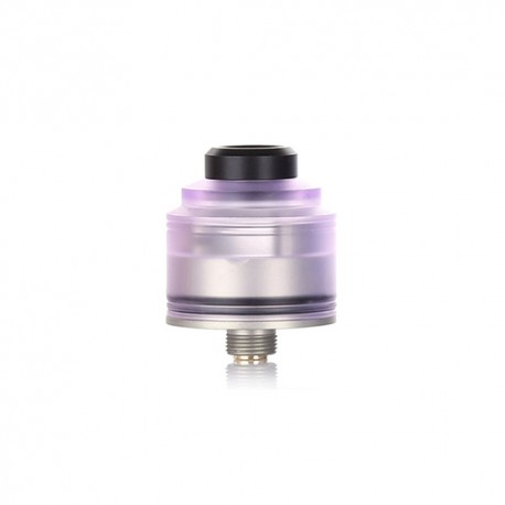 Authentic GAS Mods Nixon S RDA Rebuildable Dripping Atomizer w/ BF Pin - Purple + Silver, PMMA + Stainless Steel, 22mm Diameter